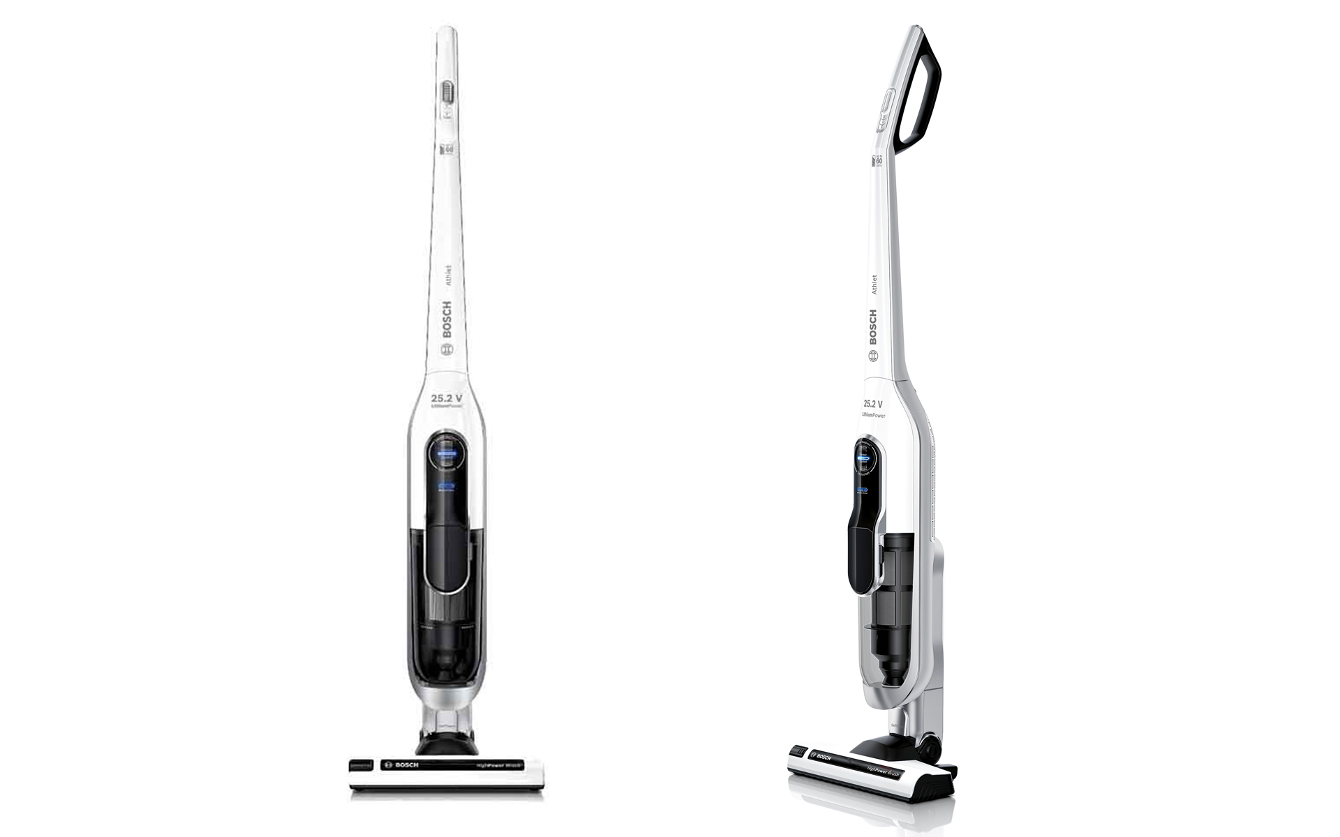 Bosch BCH6 Athlet: white model from different angles
